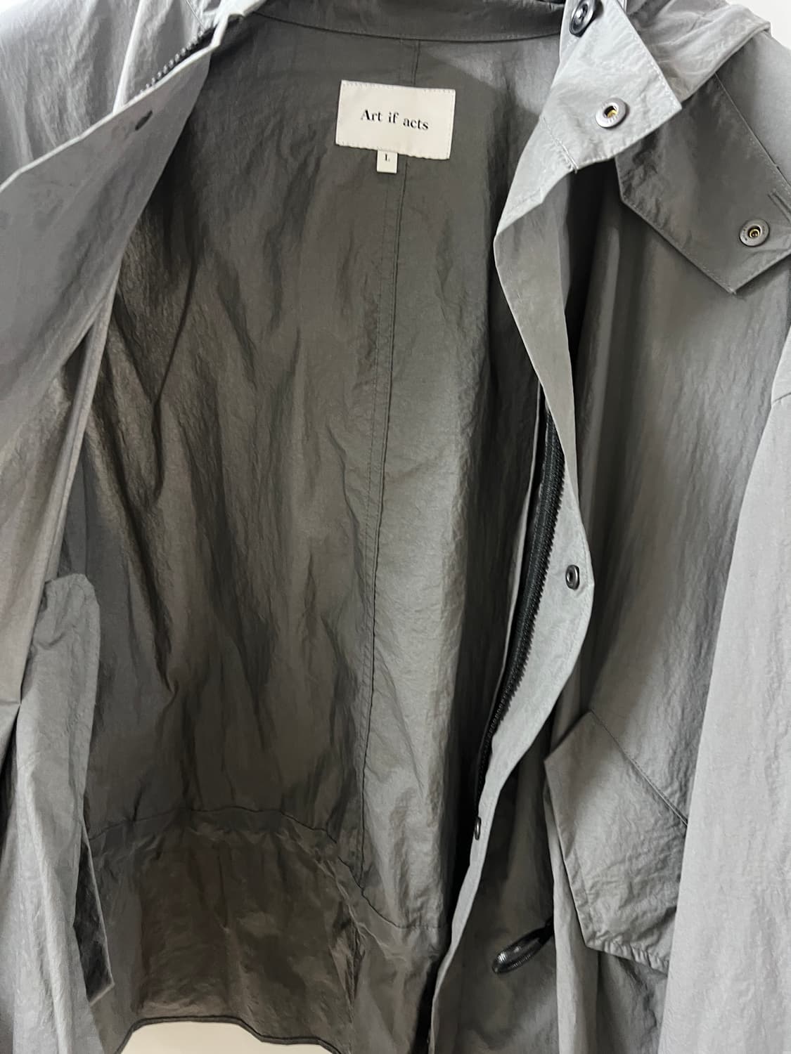 아트이프액츠 피쉬테일 쉴드 자켓 야상 그레이 상품이미지5