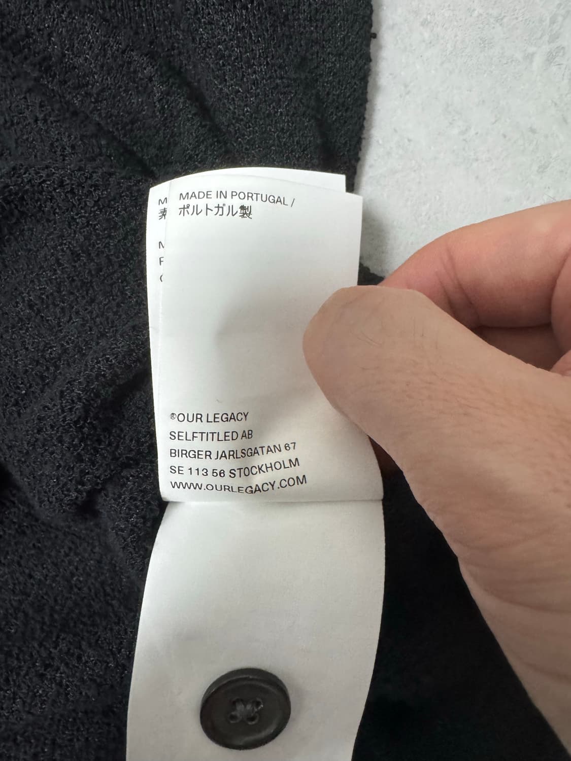 아워레가시 our legacy 블랙 셔츠 50 오라리 코모리 나이스네스 상품이미지6