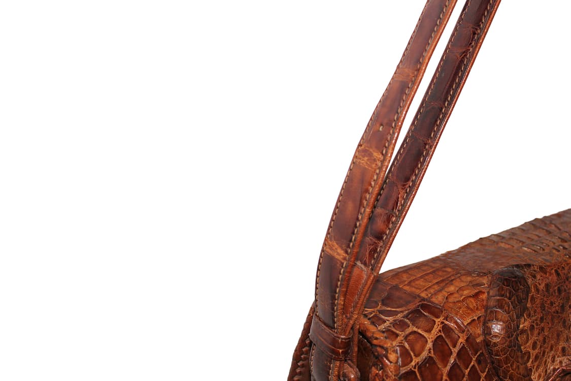 1950s Real Genuine Alligator Leather Bag 상품이미지6