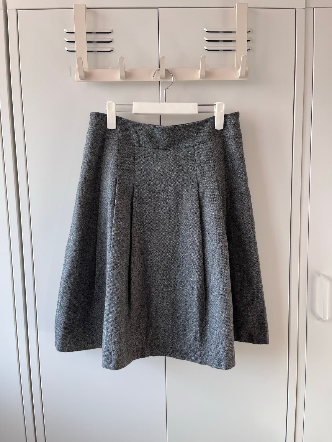 빈티지 주름 플리츠 미디 스커트 상품이미지5