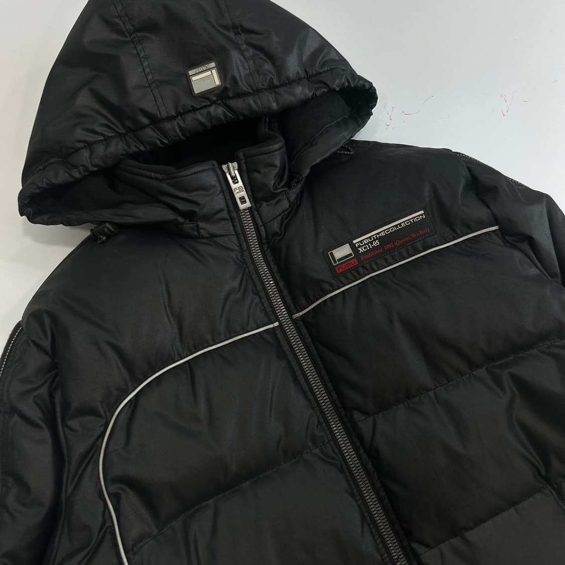 FUBU 후부 트랙 포인트 블랙 패딩  상품이미지4