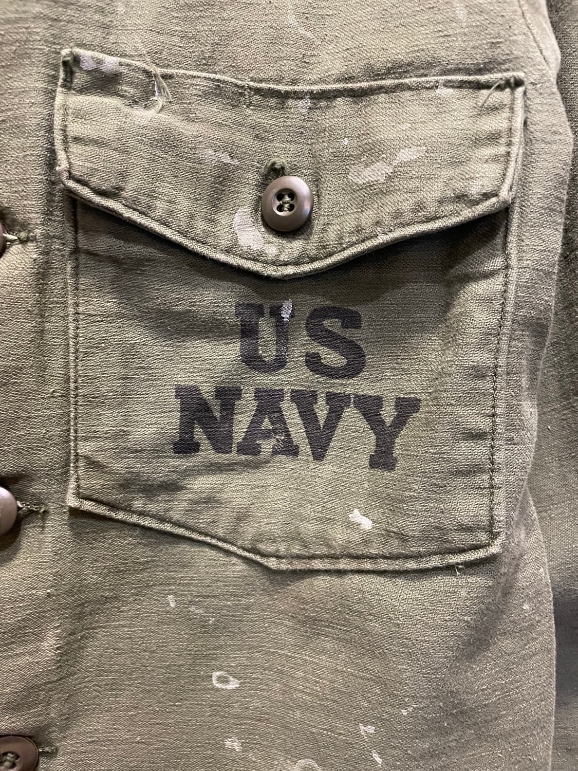 70s US NAVY OG-107 Utility Shirt 상품이미지8