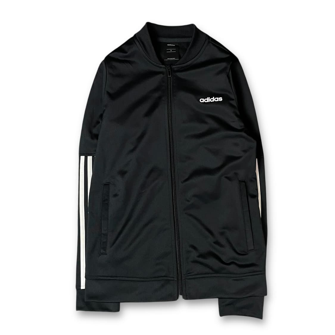 아디다스 블랙 로고 트랙탑 져지 S 상품이미지1