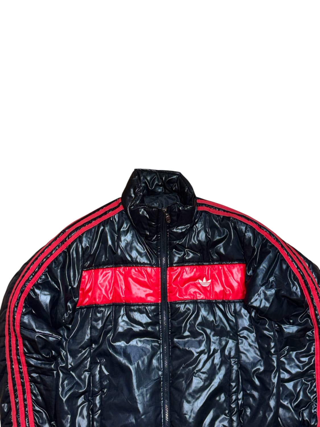 아디다스 퍼이어버드 빈티지 올드스쿨 검빨 패딩 상품이미지7