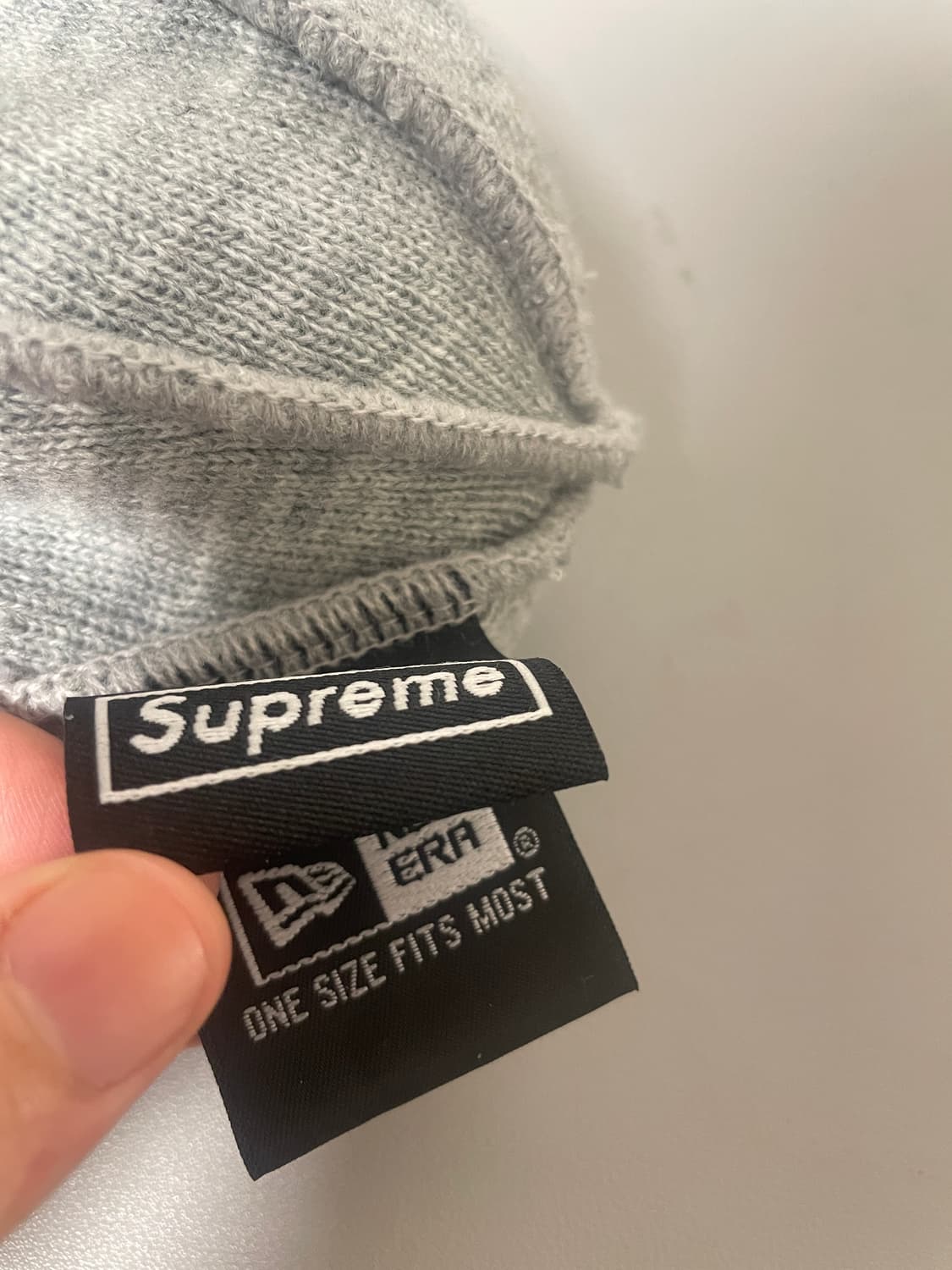 슈프림 뉴에라 박스로고 비니 헤더 그레이 - 23FW 상품이미지4