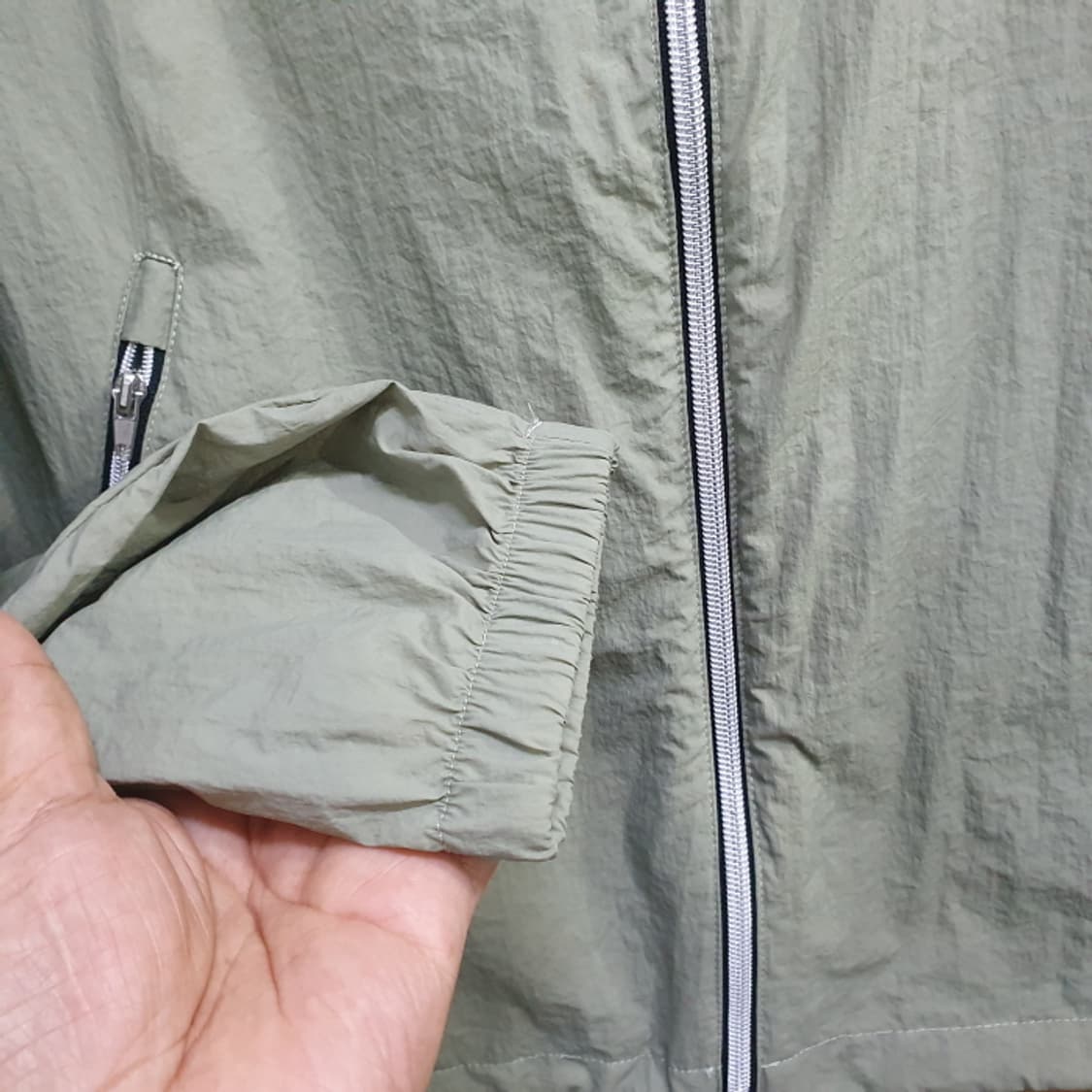 나이키 카키색 후드 바람막이자켓(100) 상품이미지3