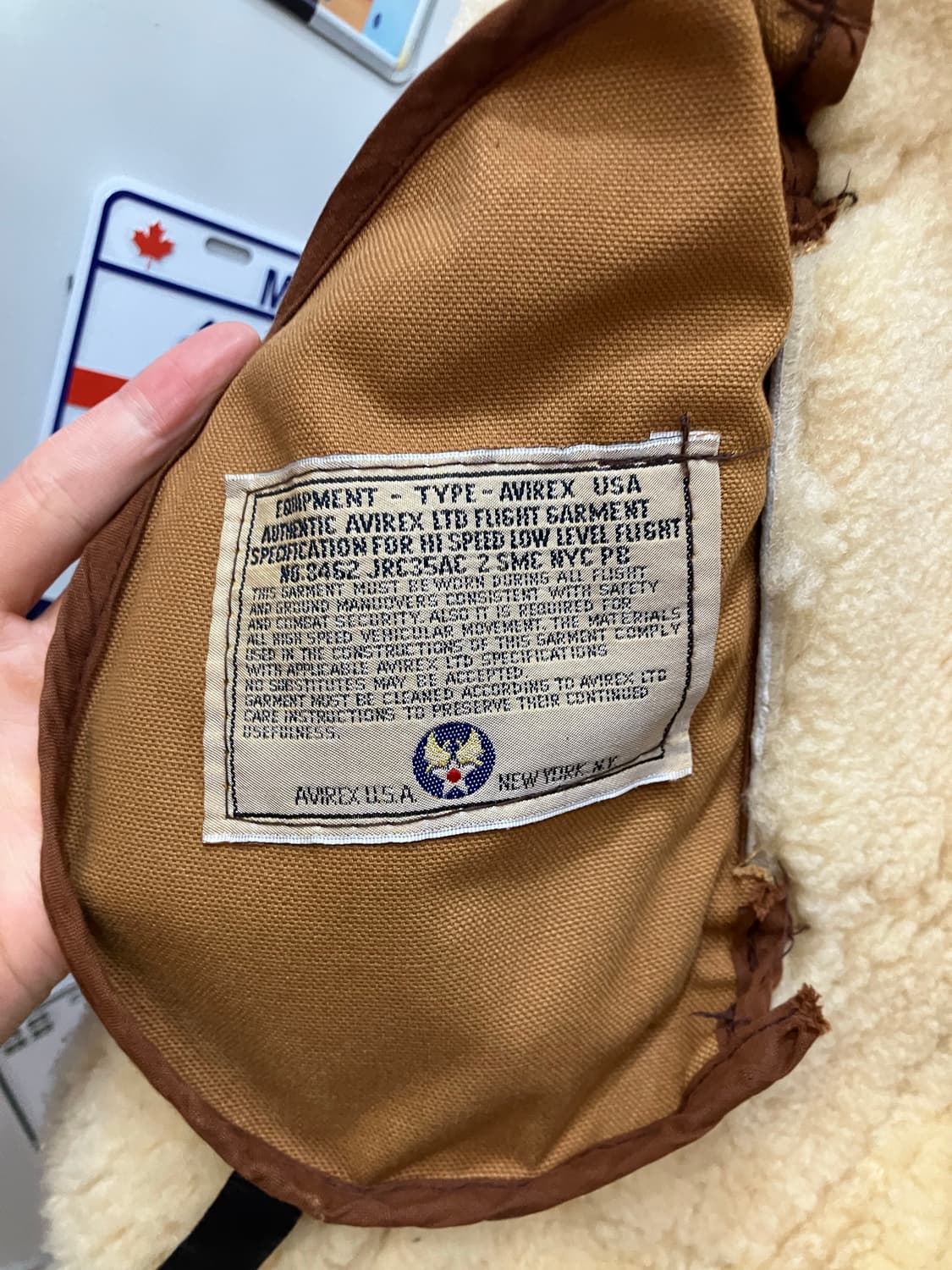 90s AVIREX 아비렉스 B-3 자켓 38 상품이미지6