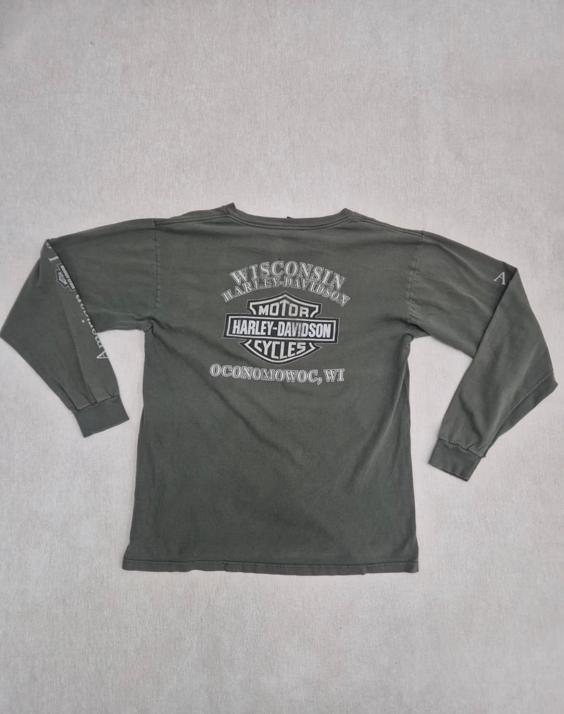 2002 Made in USA 빈티지 할리데이비슨 롱슬리브 L 상품이미지2