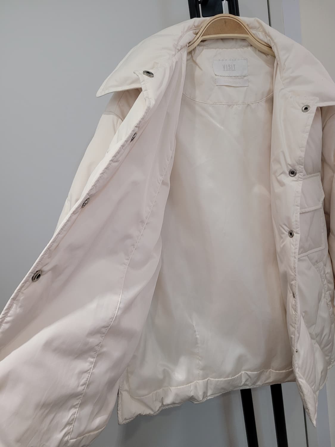 비지트인뉴욕 구스다운 누빔 숏패딩 오버핏 66~77사이즈 상품이미지6