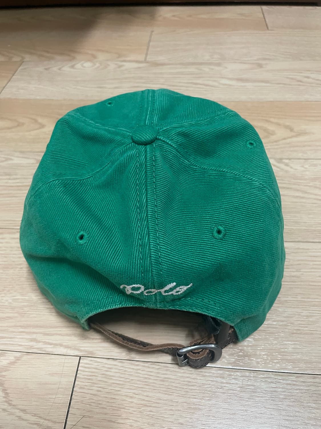 폴로 아플리케 트윌 볼캡(그린) 상품이미지3