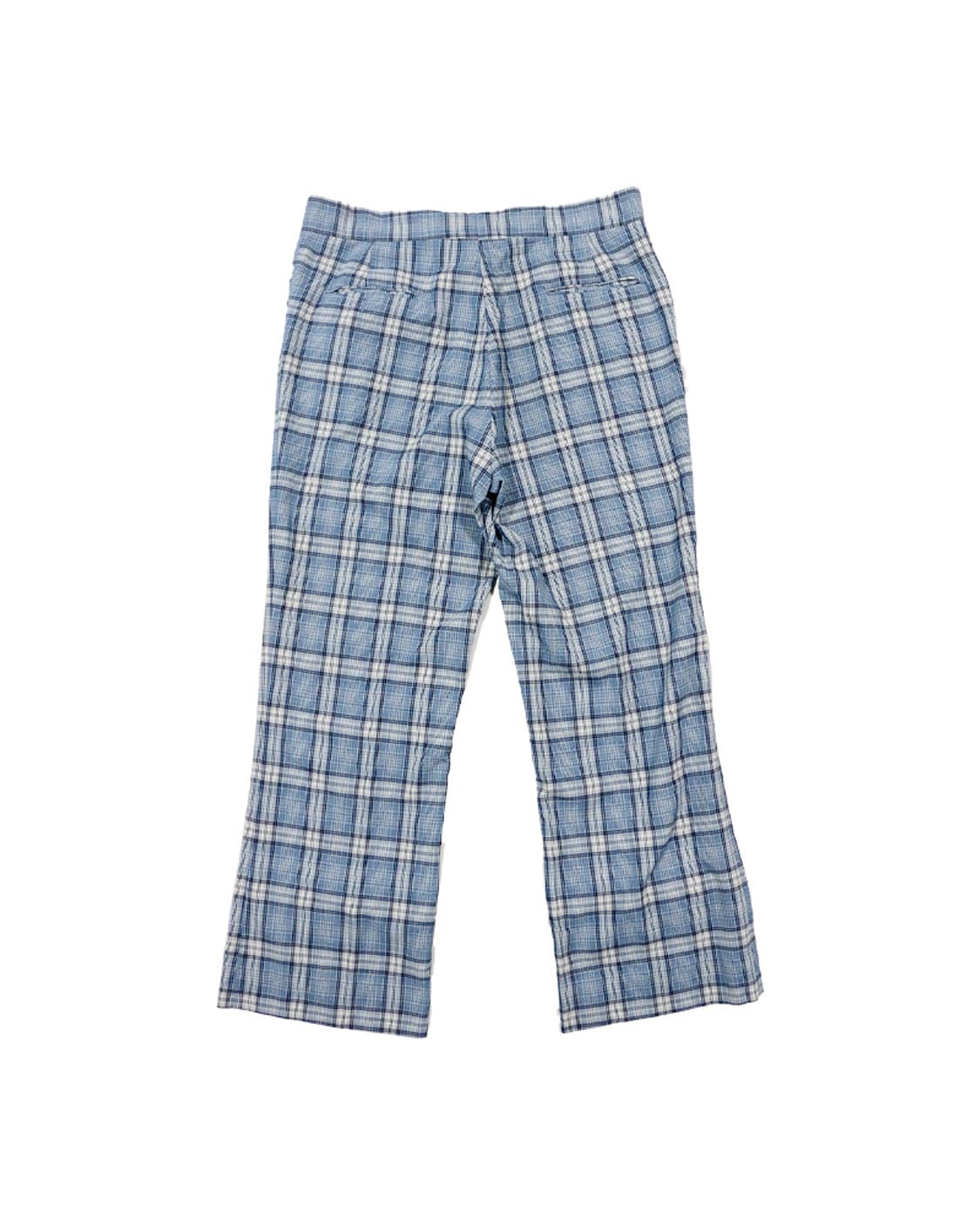 빈티지 블루 체크 부츠컷 팬츠 상품이미지4