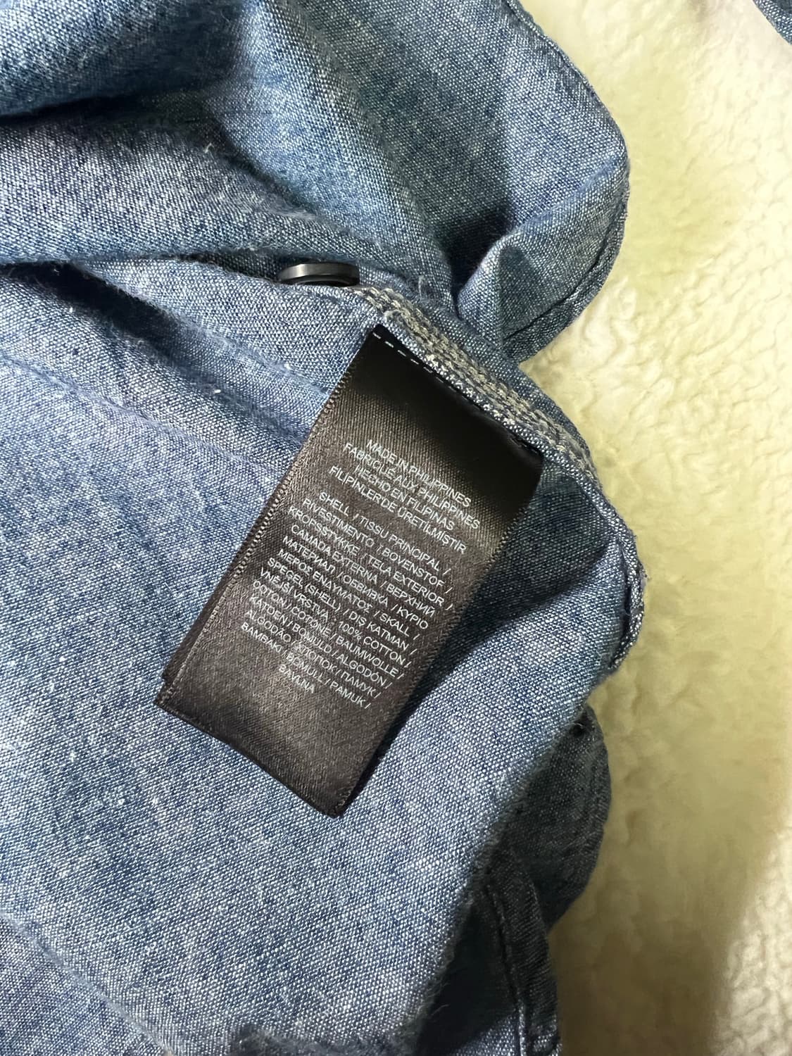 [L] RRL 인디고 샴브레이 워크셔츠 상품이미지5