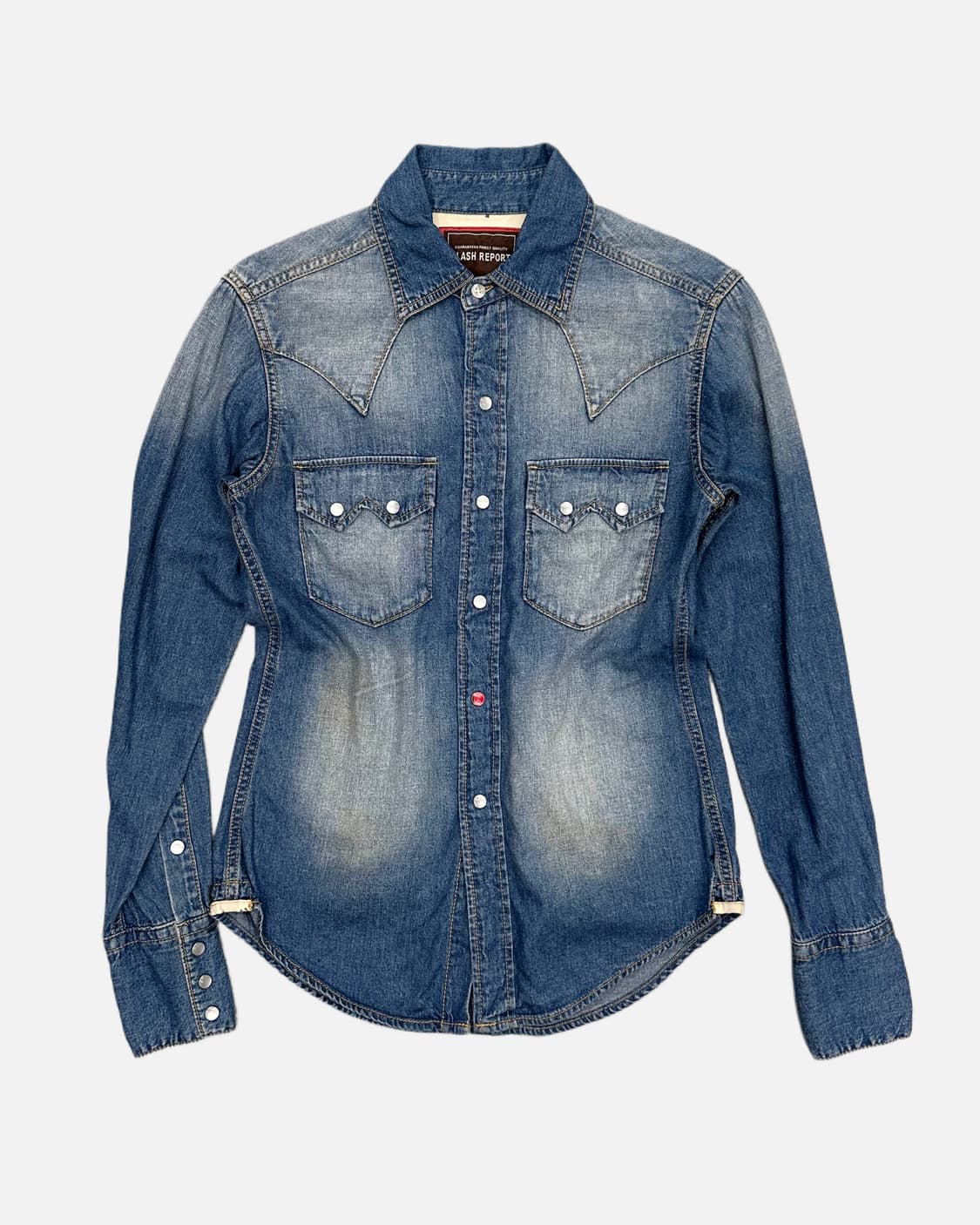 vintage western detail denim shirt 상품이미지1