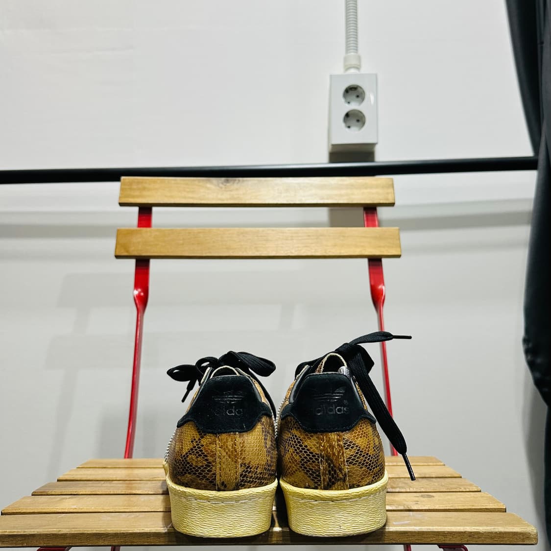 270) 아디다스 운동화 남성 남자 슈퍼스타 80s 브라운 스네이크 상품이미지4