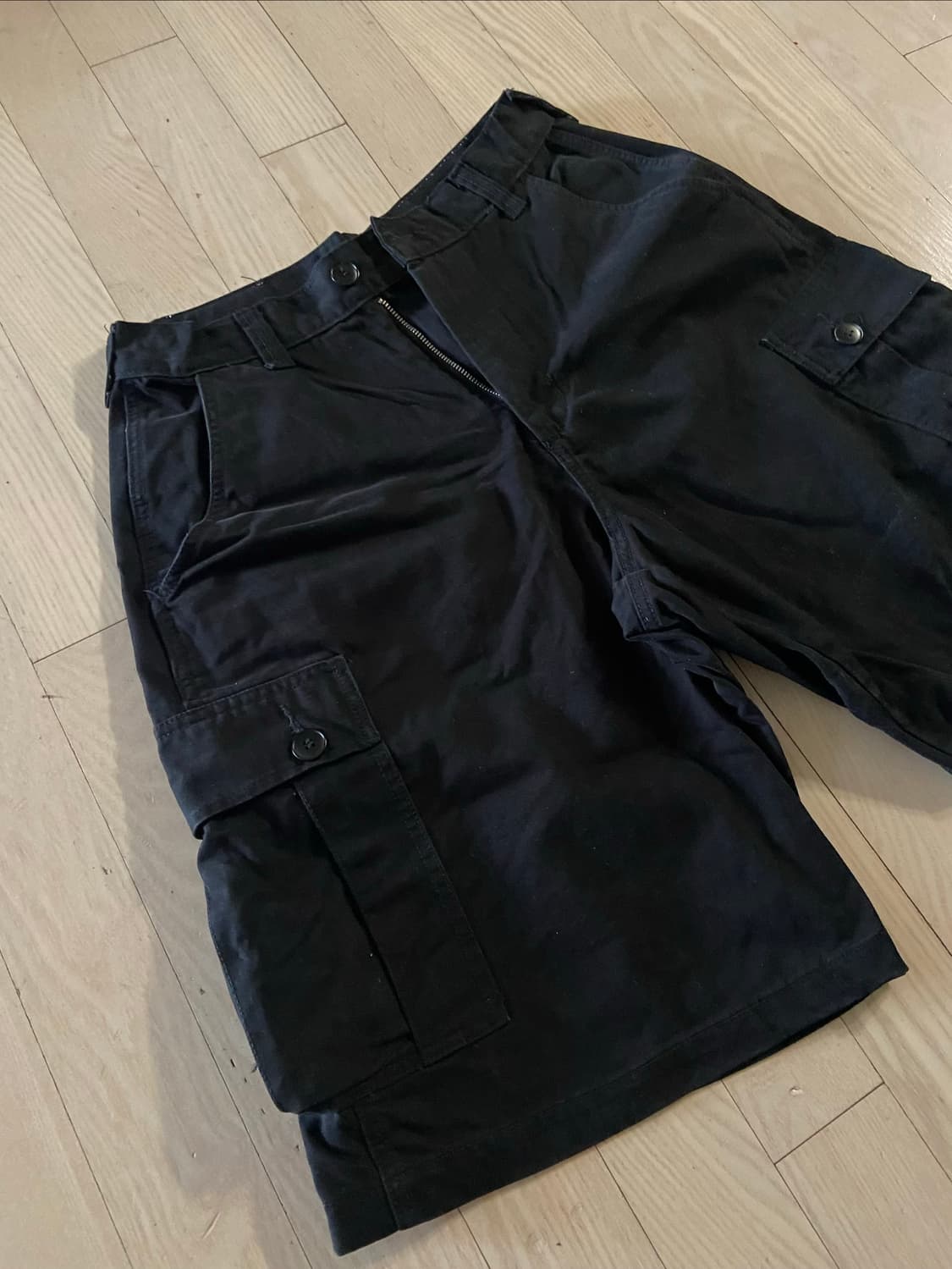 블랙 버뮤다 카고팬츠 M 상품이미지1