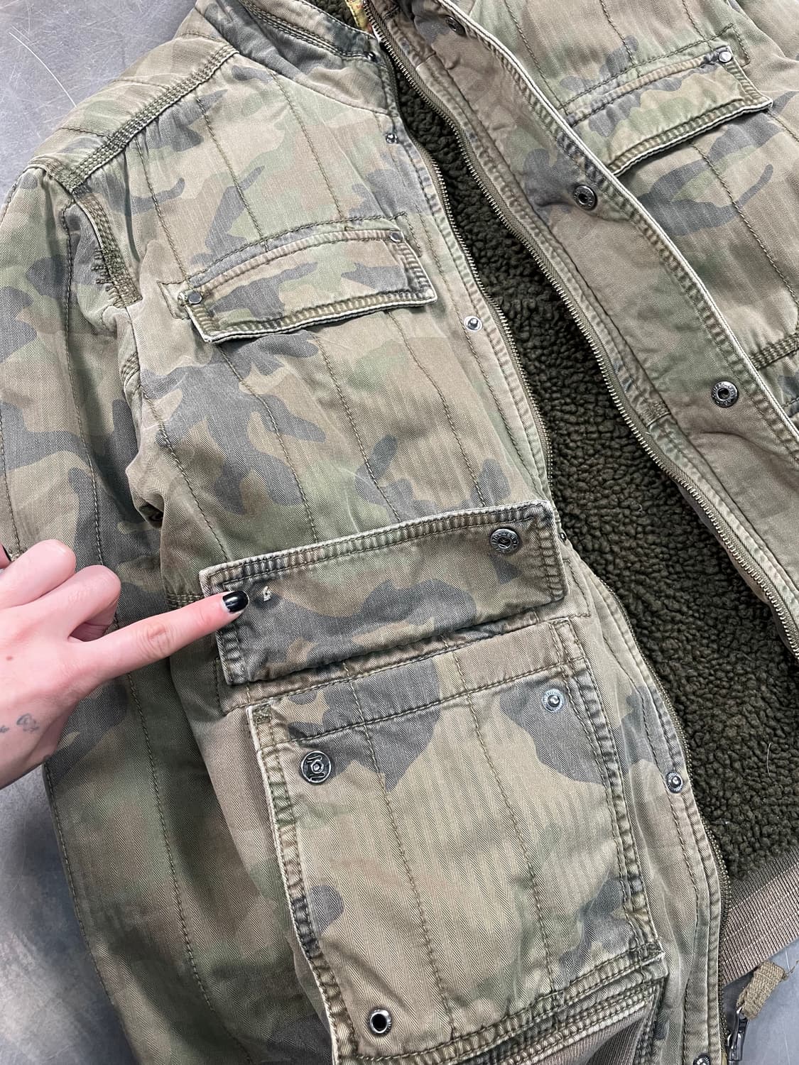 Triple5Soul 카모 쉐르파 자켓 상품이미지3