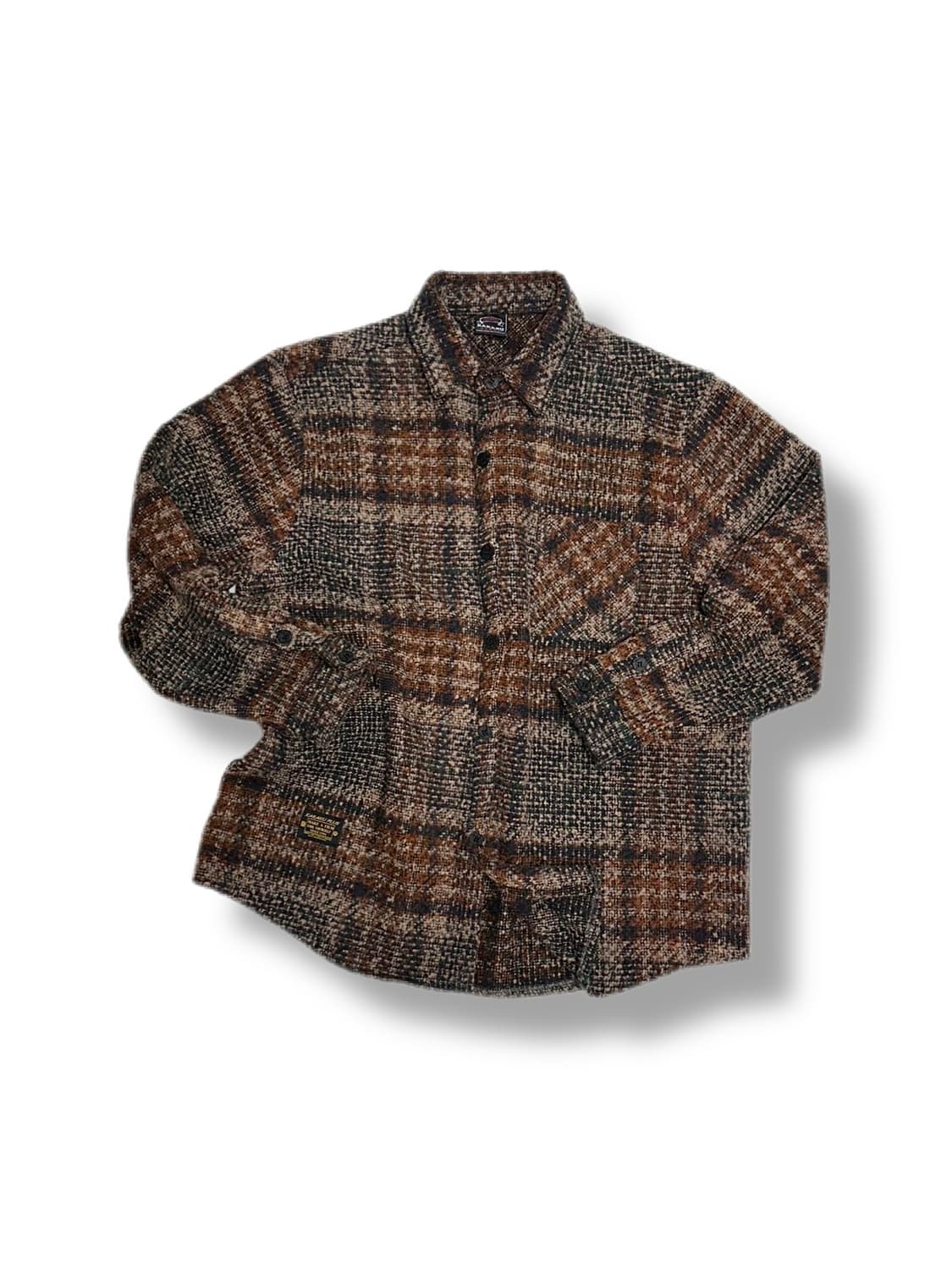 KARAKU 체크 남방 셔츠 일본빈티지 상품이미지1