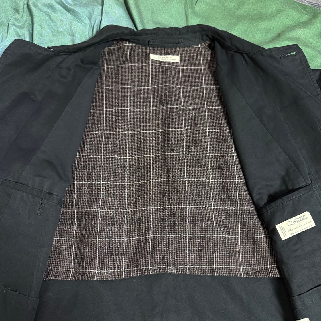 [38]올드조 FLY FRONT DUSTER JACKET BLACK 상품이미지7