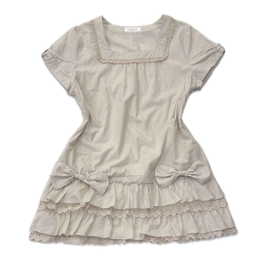 🤎슈슈룬 쇼콜라 코디세트 🤎 리본 레이스 히메갸루 라떼갸루 스퀘어넥 상품이미지2