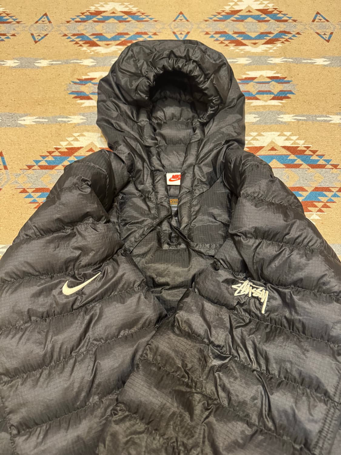 [XL][110] 스투시 x 나이키 인슐레이티드 자켓 블랙 US/EU 상품이미지3