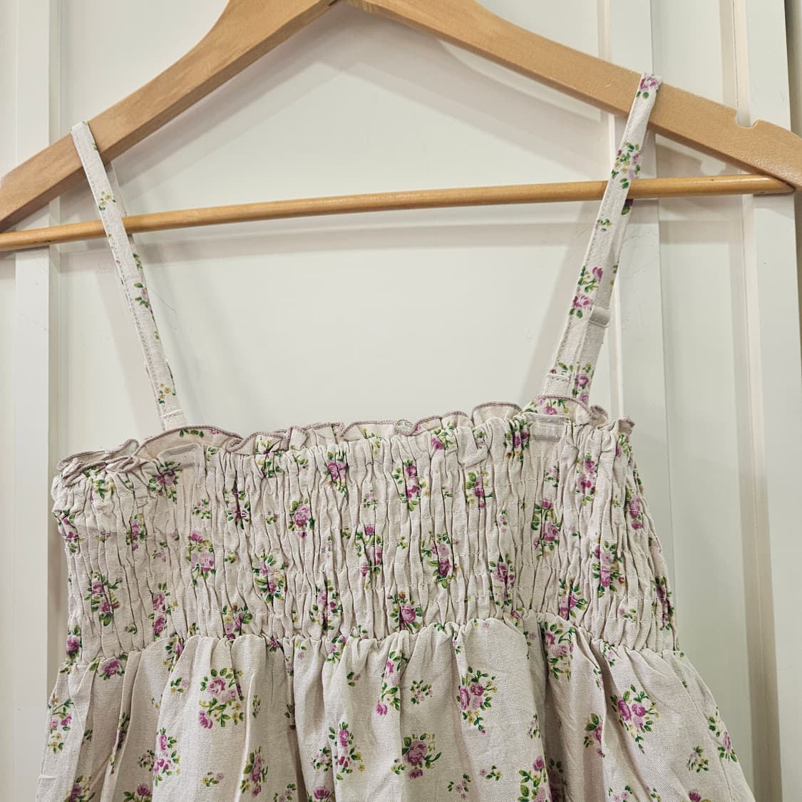 플라워 스모크 레이어드 롱 원피스 상품이미지2