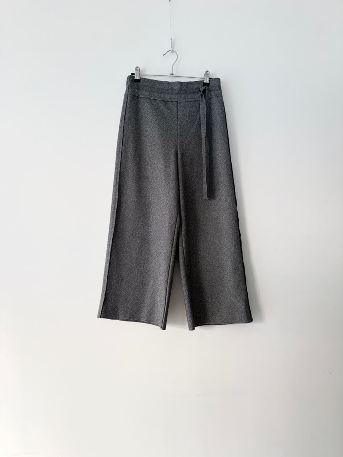 West ribbon herringbone pants / grey 상품이미지1