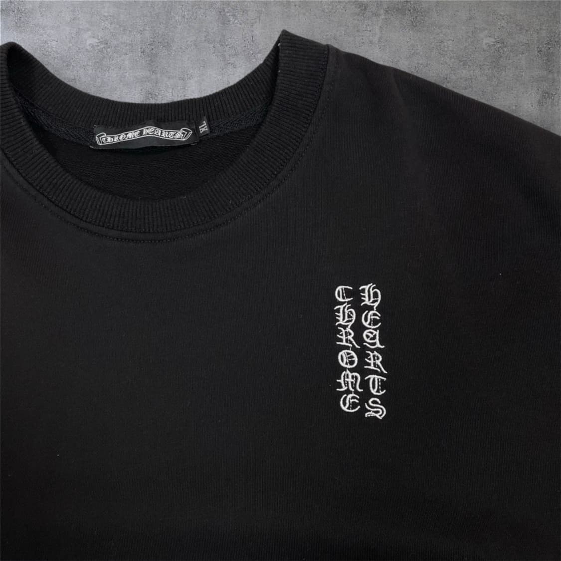 크롬하츠 레플리카 블랙 크로스 패치 맨투맨 XL 상품이미지2