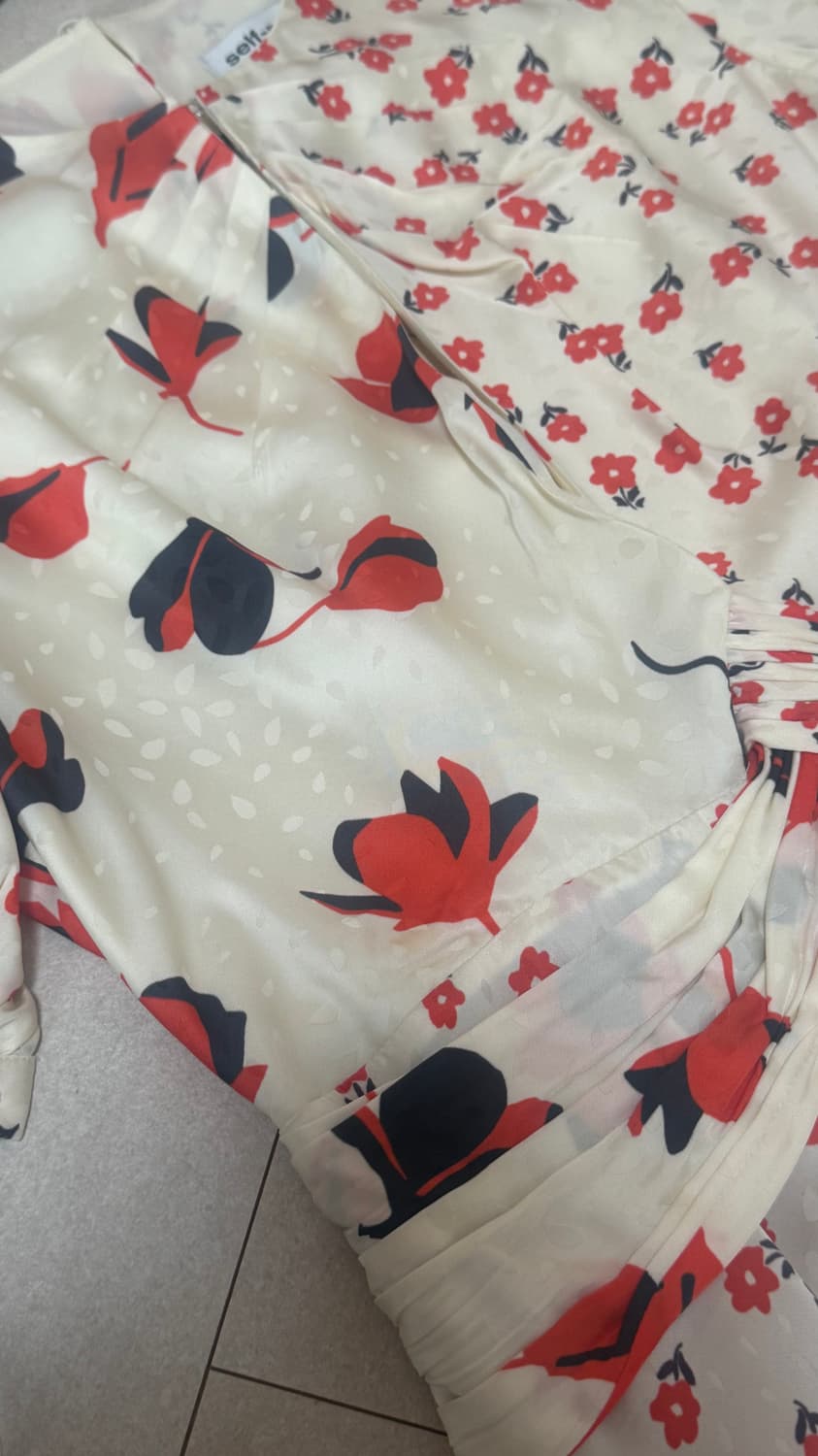 셀프포트레이트 실크 원피스 uk10 상품이미지4