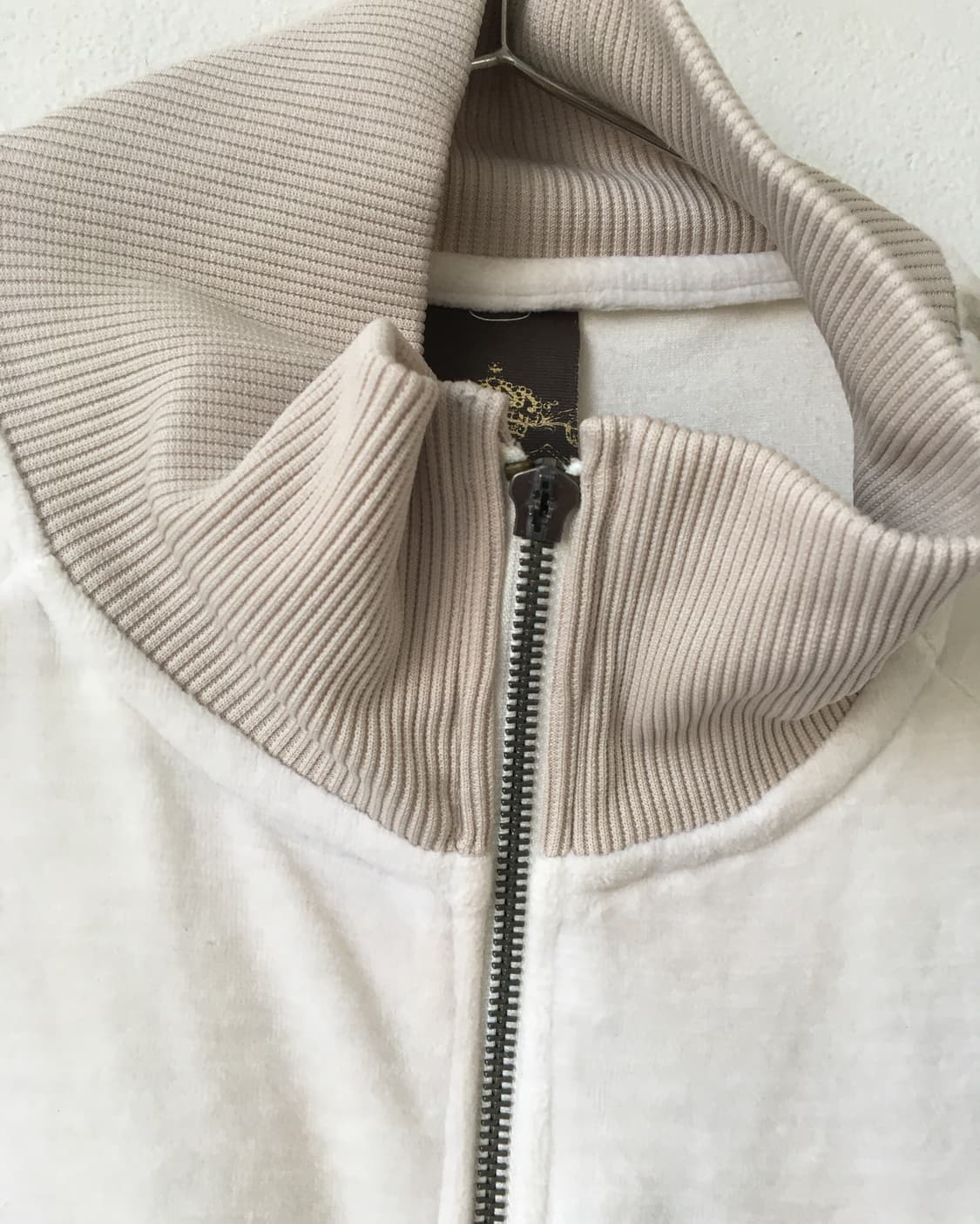 Velour high neck zip up 상품이미지6