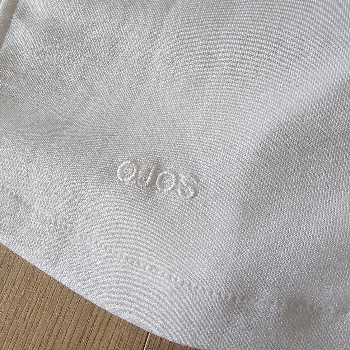 1회착. 오호스 Ojos 사이드 넥 카라티 반팔 티셔츠 화이트  상품이미지8