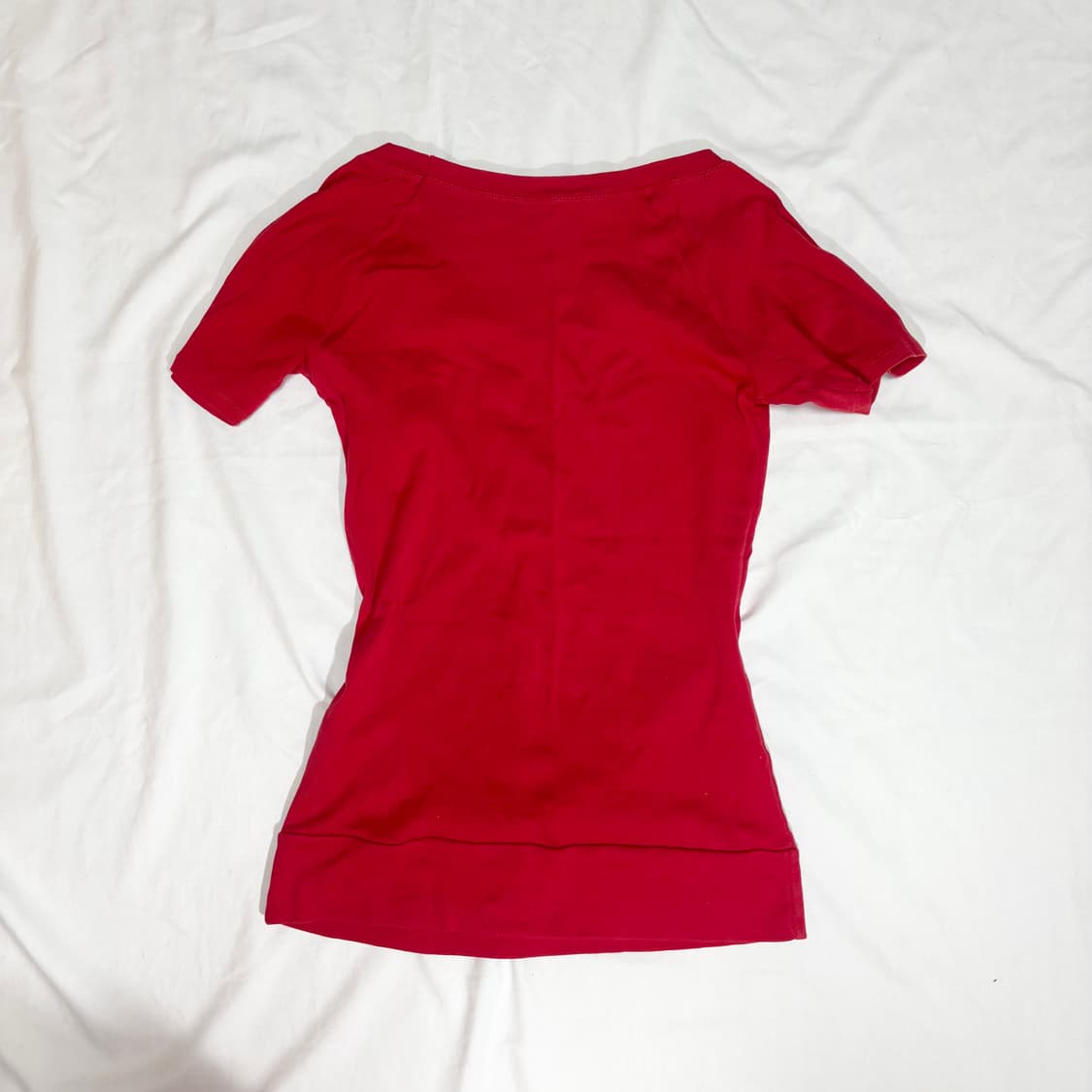 Y2k 갸루 그래픽 롱 티셔츠 딱붙티 상품이미지3