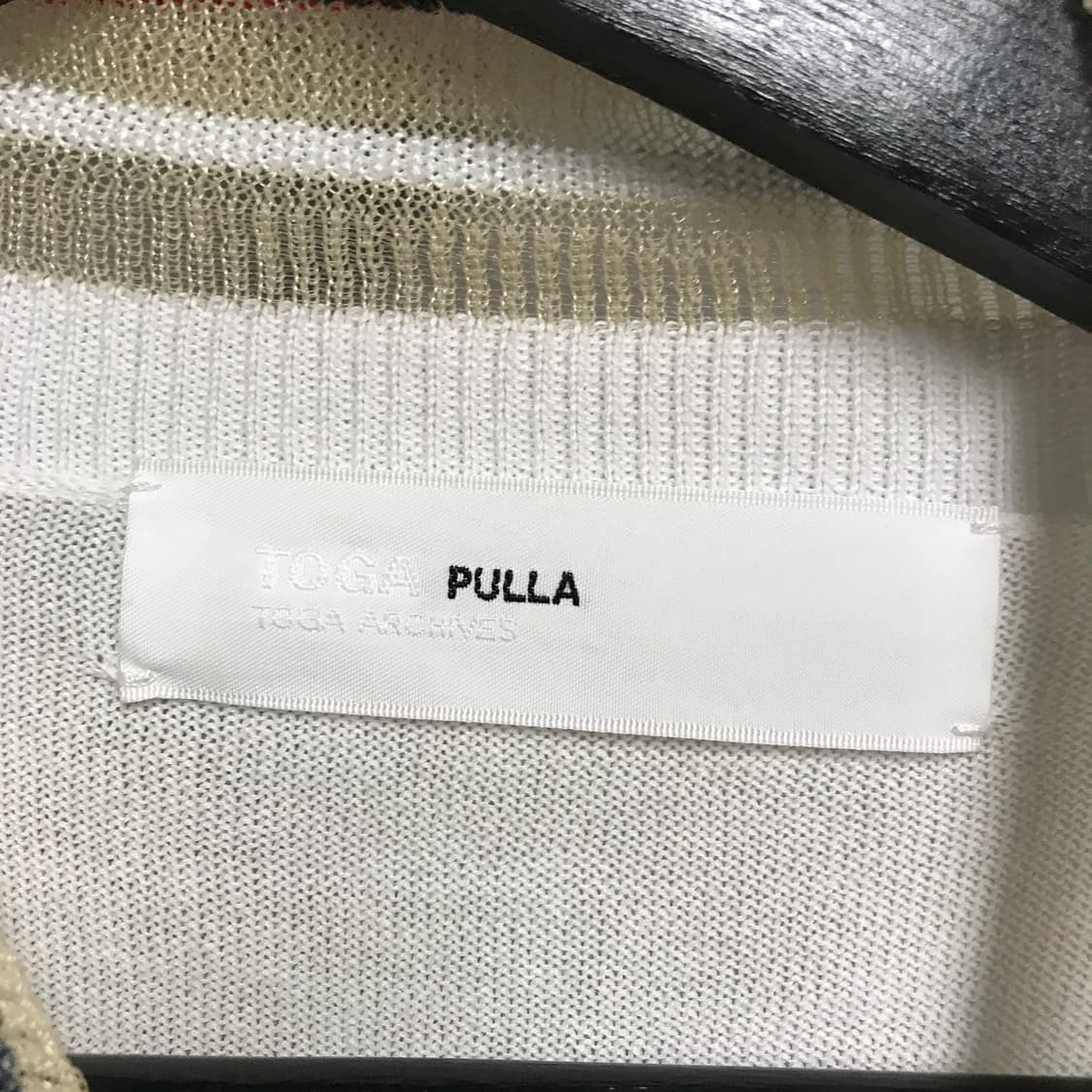 TOGA PULLA 토가풀라 니트 반팔 카라티 36(W) 상품이미지6