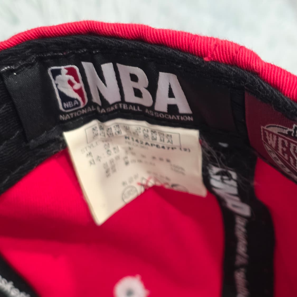 p4-4: "NBA Kings 레드 플라워챙 스냅백 🌹 스트릿 무드"
 상품이미지2
