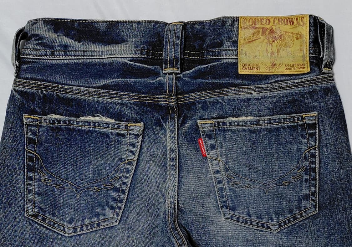 [Selvedge/26] Rodeo Crowns 헤비 데미지 셀비지 데님 상품이미지7