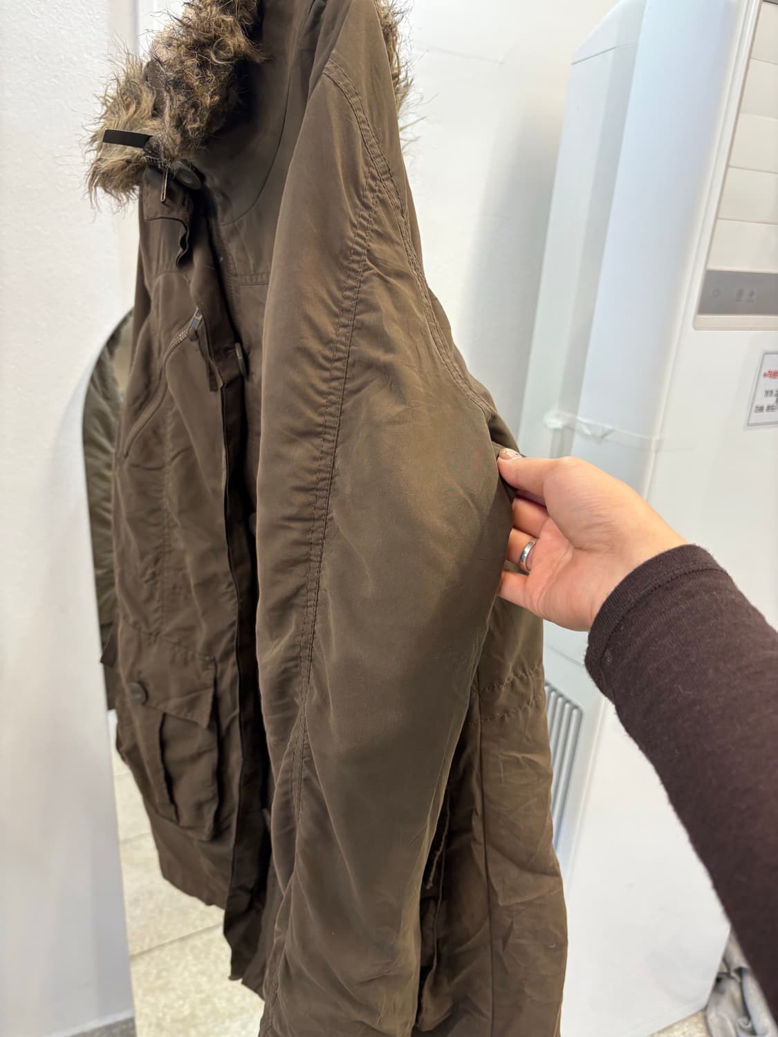 Elencore due long zip up jacket 상품이미지2