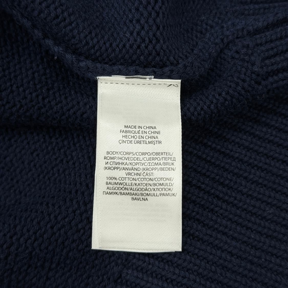 폴로 랄프로렌 RL 로고 니트 네이비 L 상품이미지4