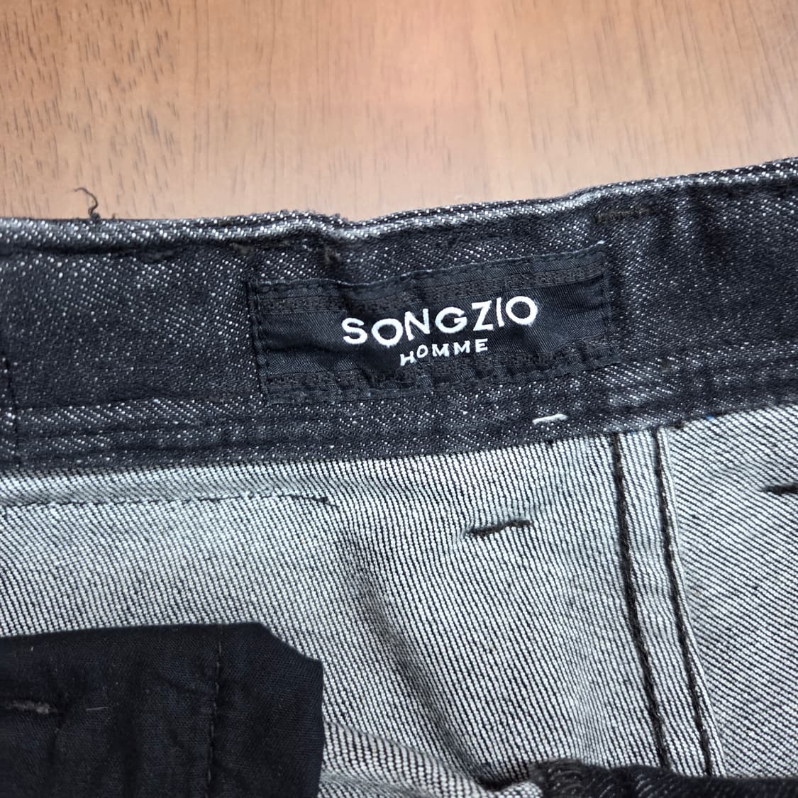 송지오 흑청 데님팬츠 78 상품이미지5