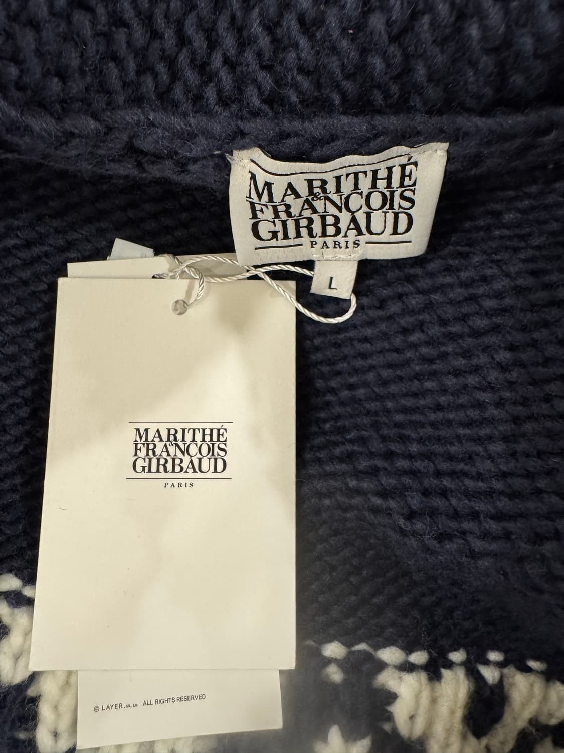 마리떼 프랑소와 저버 코위찬 니트집업 새상품 상품이미지6