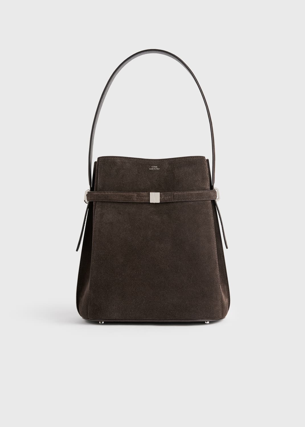 [새상품] 토템 벨티드 스웨이드 버킷 백 브라운 상품이미지1