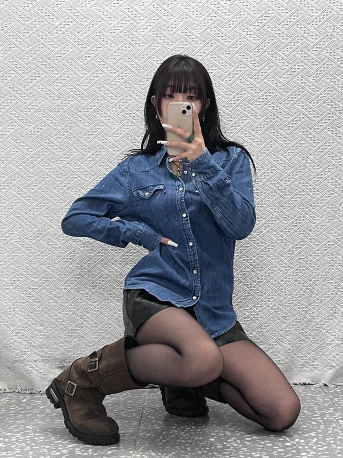 리바이스 빈티지 컨트리 캐주얼 슬림핏 데님셔츠 S C10979 상품이미지2