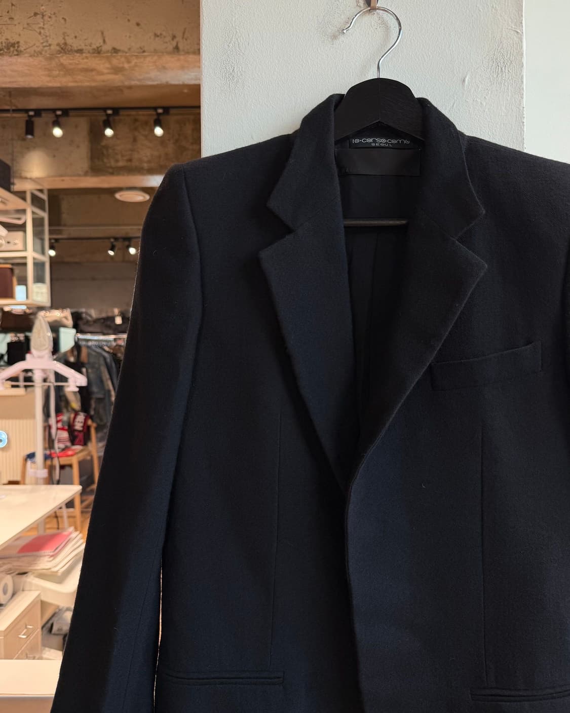 하이더 아커만 블랙 히든버튼 블레이저 자켓 상품이미지4