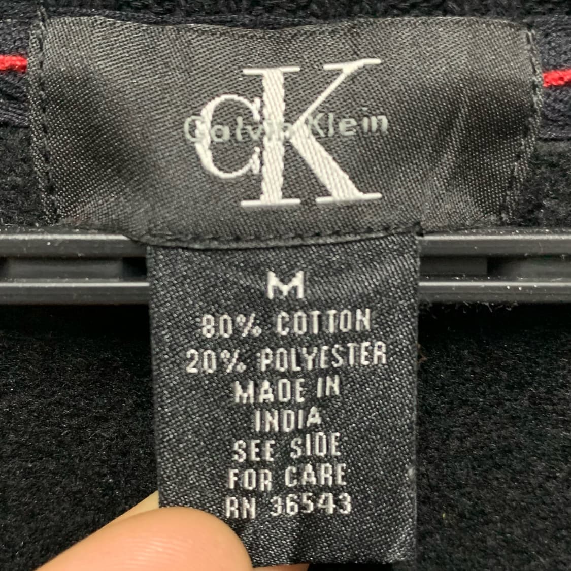 [표기 M, 실측 L] 캘빈클라인 코튼 풀집업 상품이미지4