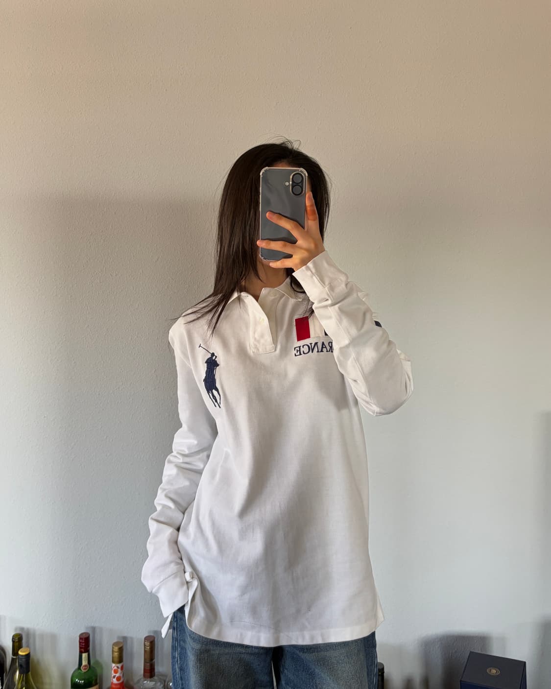 [M]폴로 랄프로렌 빅포니 프랑스 화이트 PK 롱슬리브 상품이미지2