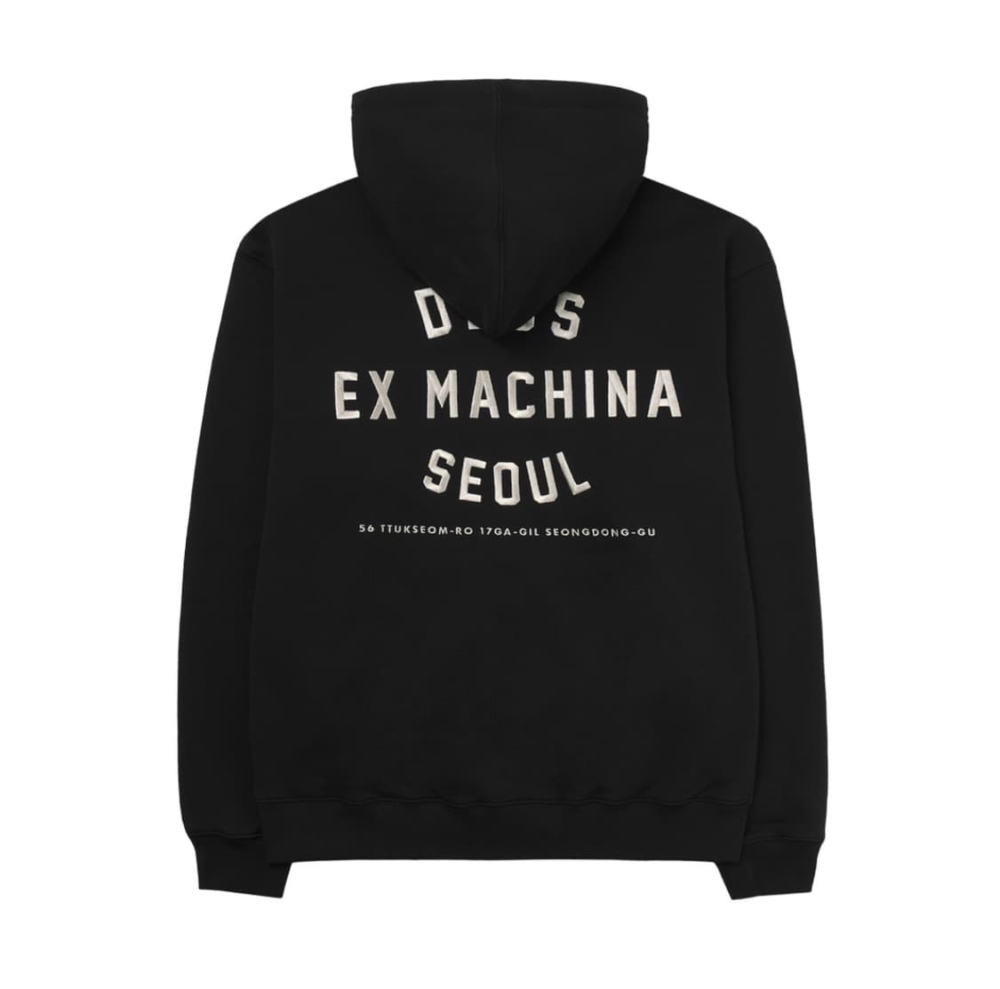 데우스 엑스 마키나 컬리지 서울 어드레스 후드 집업 블랙 상품이미지1