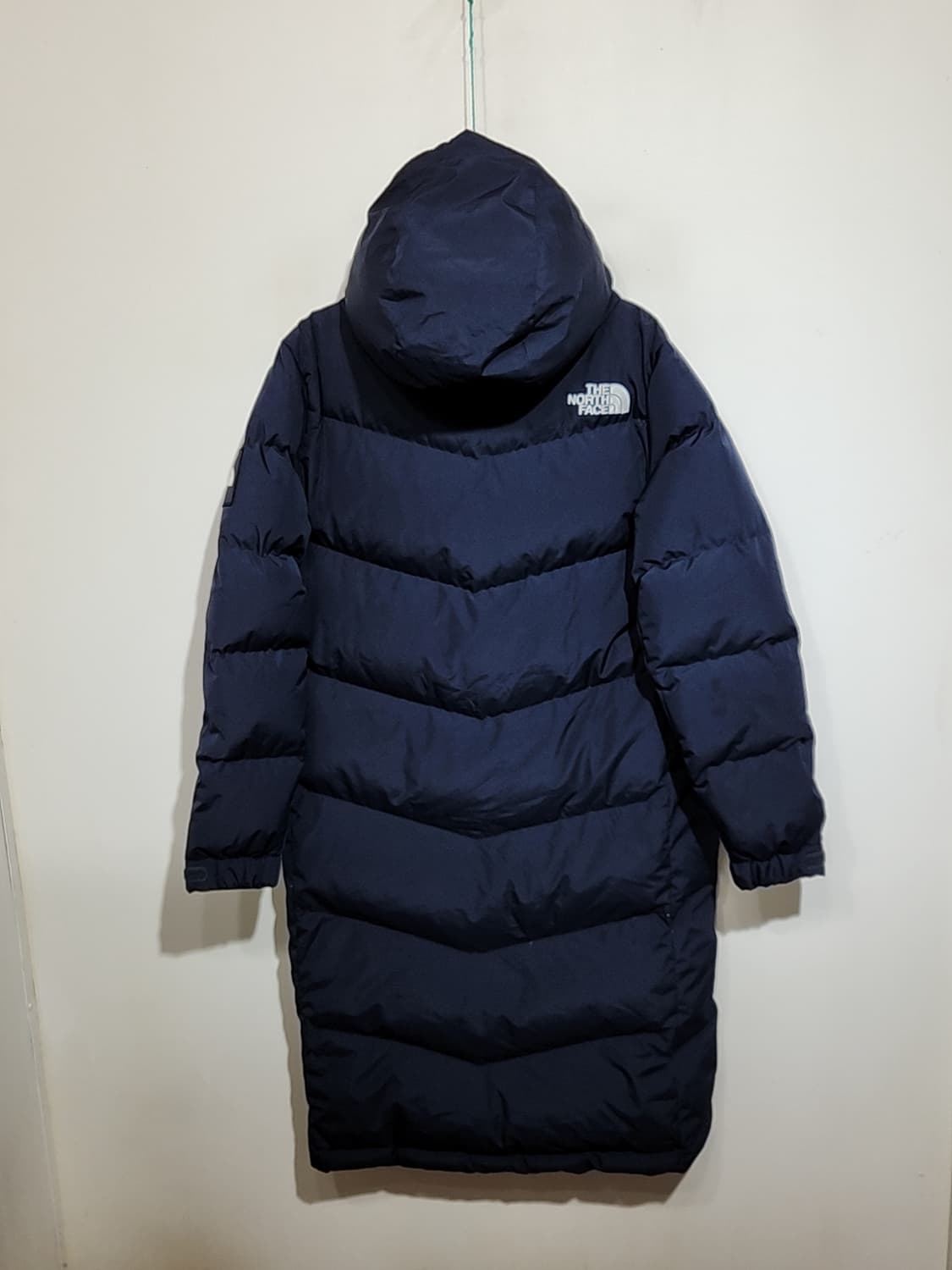 (S) 노스페이스 구스다운 롱패딩 점퍼 네이비 거위털 패딩코트  상품이미지7