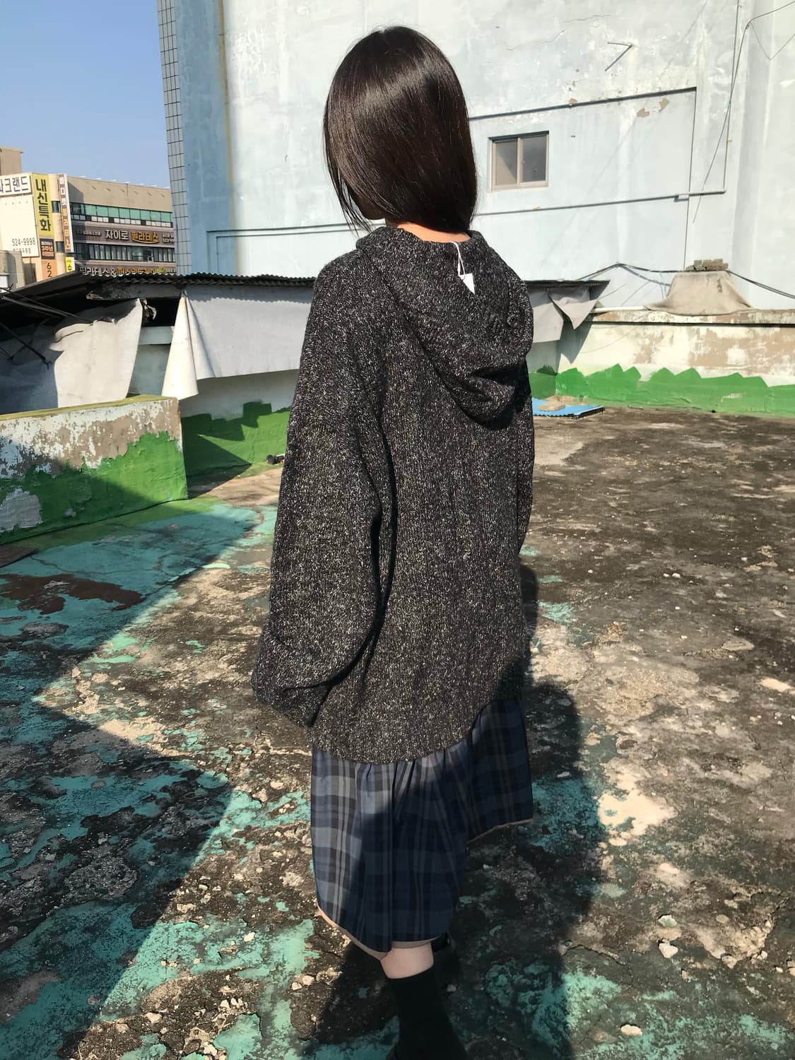 빅 니트 후디 상품이미지5