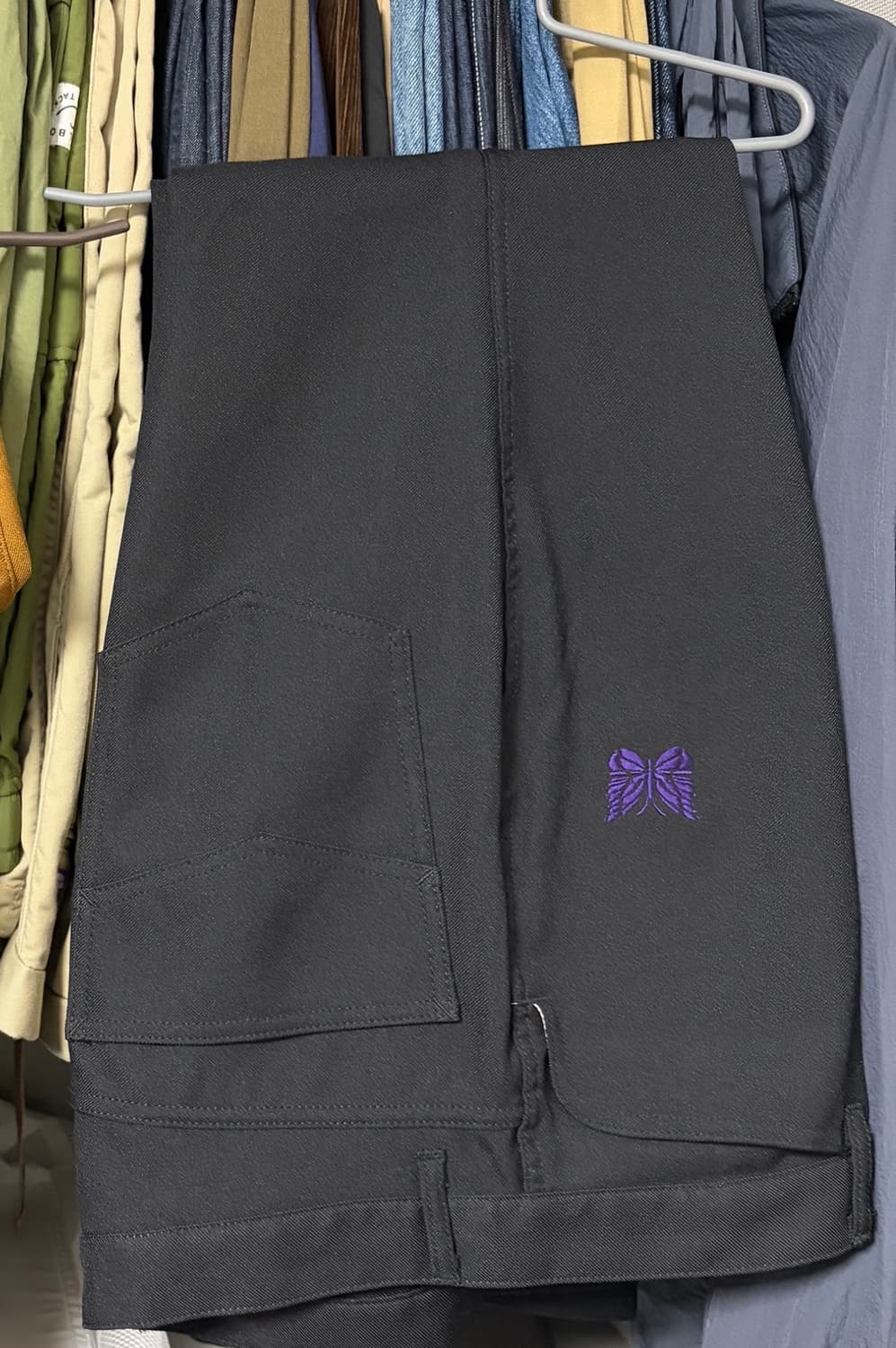 Needles 니들스 페니진 블랙 팬츠 L (32-34) 국내매장판 상품이미지1