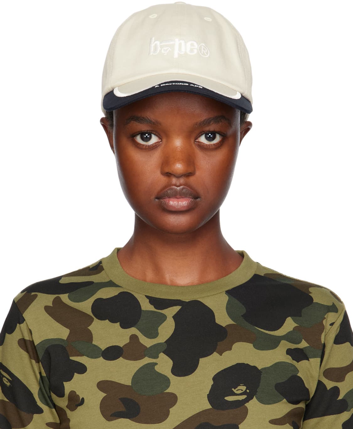 Bape 6 panel cap 베이프 6 패널 캡 (화이트) 구합니다.  상품이미지1