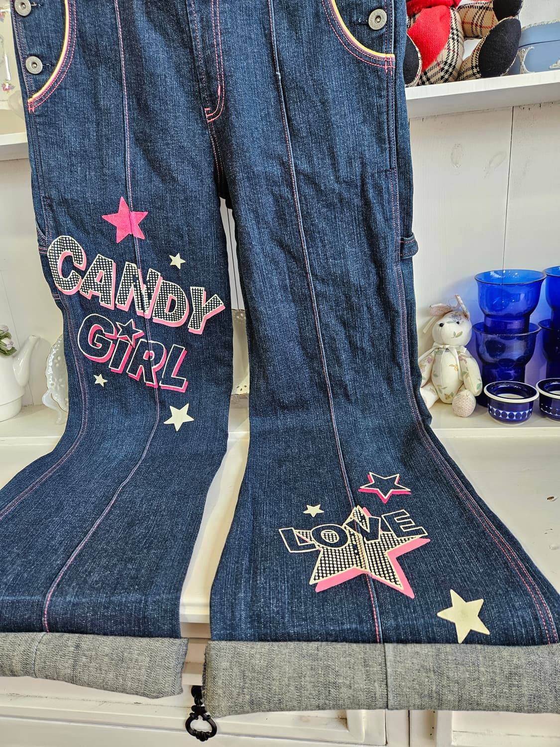 메조피아노(mezzo piano) 데님 오버롤 점프수트 상품이미지5