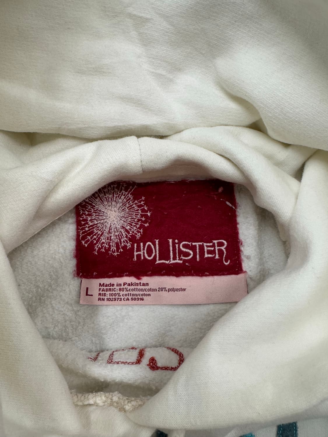 L)홀리스터 빈티지 여성 스티치 포인트 후드티 상품이미지3